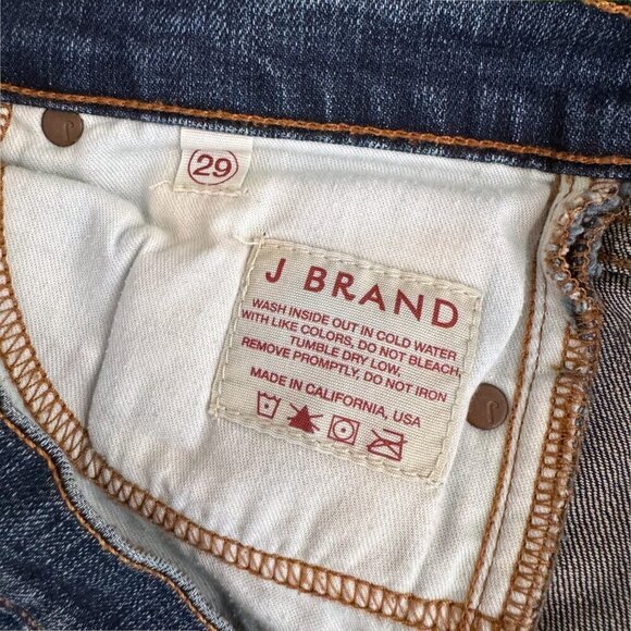 J BRAND The Straight Leg Mid Rise Dark Vintage 805C012 Stretch Denim Jeans 29 - Picture 5 of 7